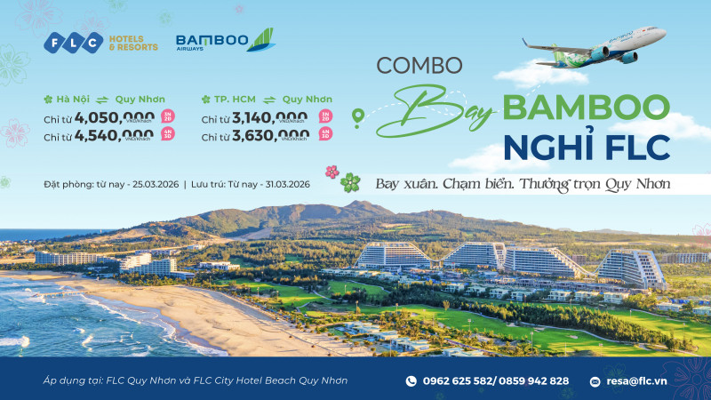 COMBO BAY BAMBOO – NGHỈ DƯỠNG FLC